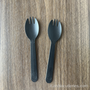 cucchiai compostabili con am arco di mais cpla personalizzato